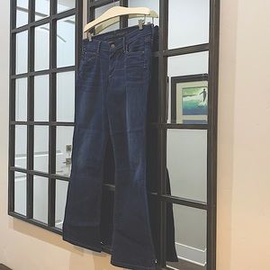 Citizens of Humanity Dark Wide Leg Denim Jeans